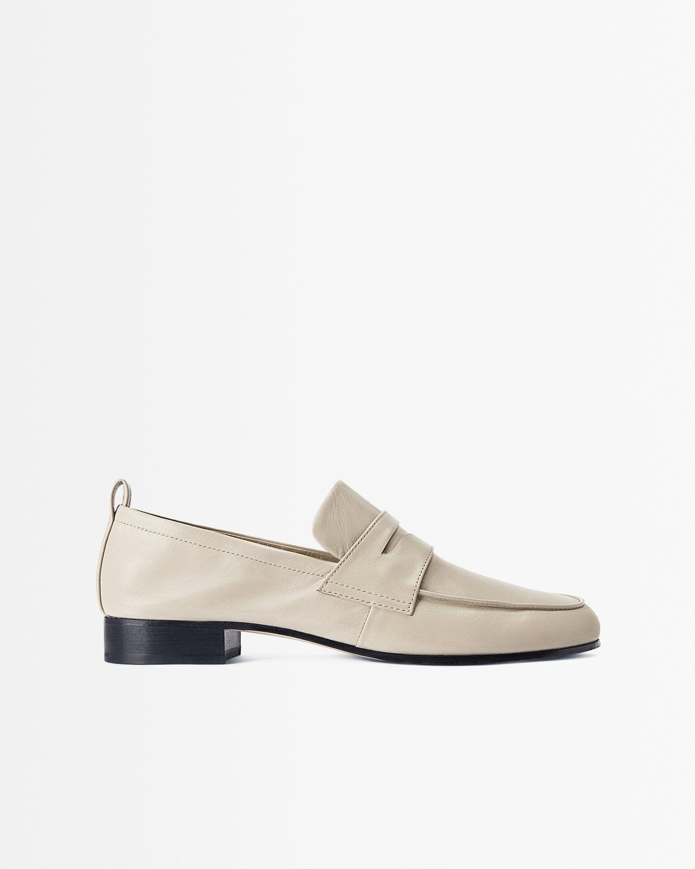 FEZ PENNY LOAFER - ECRU Profile View
