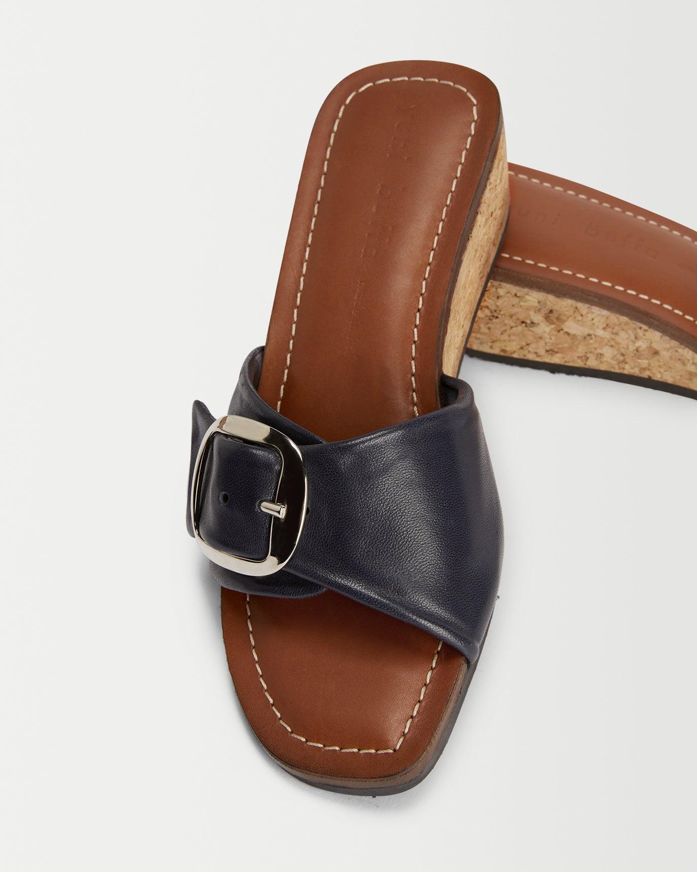 LUCCA WEDGE - NAVY