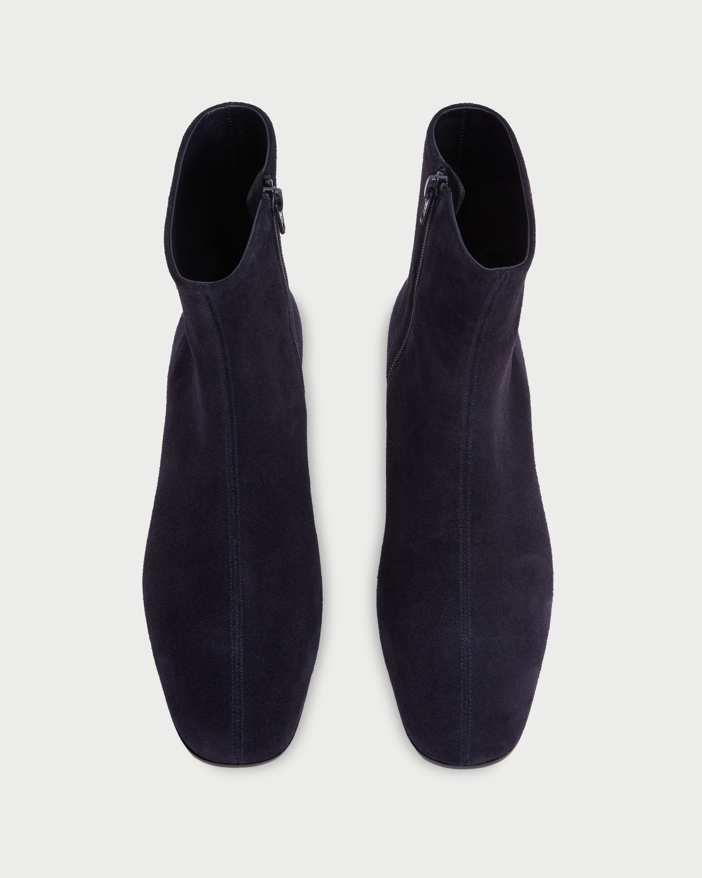 Top View of Nightingale Boot in Midnight Blue Suede