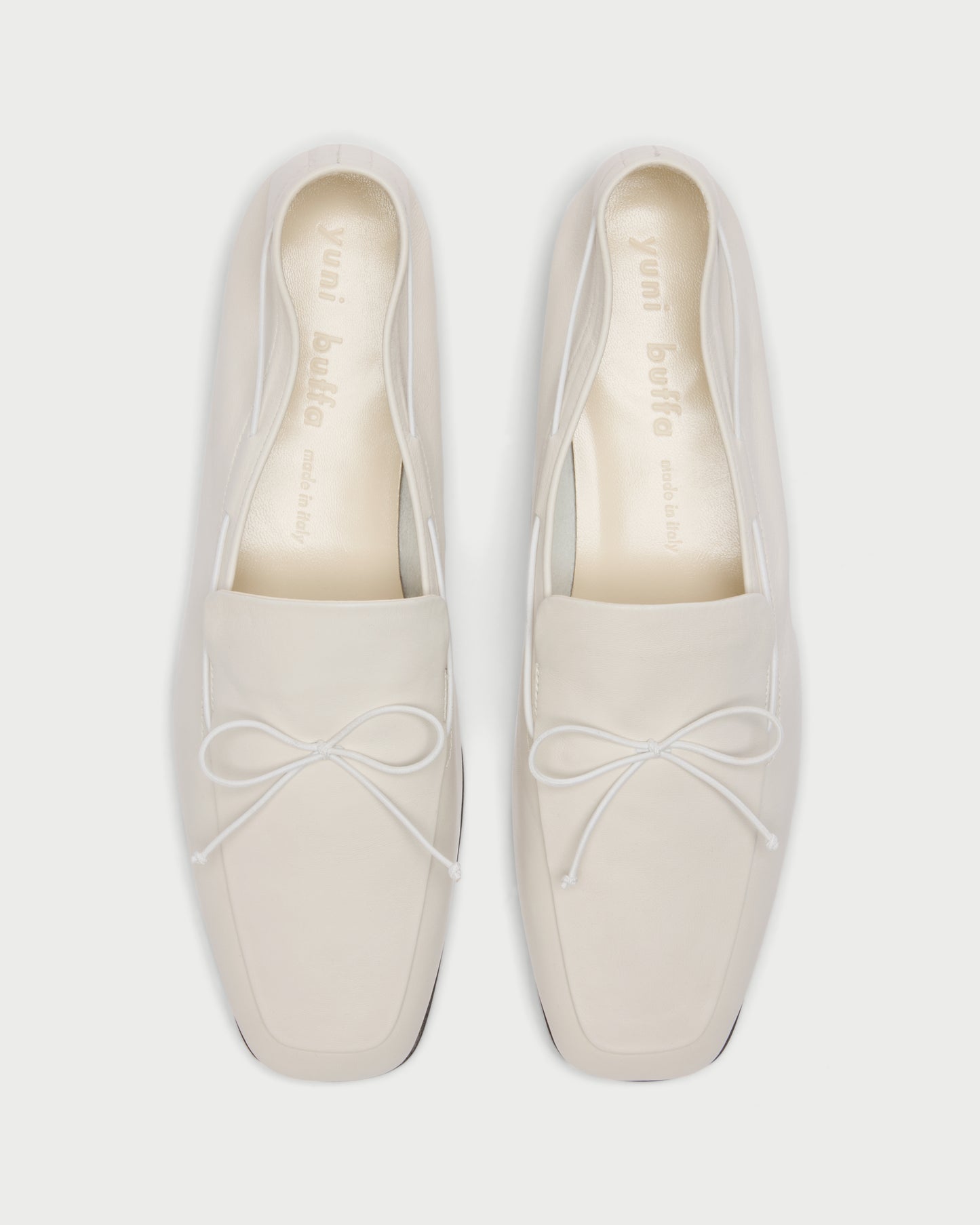 Top view of Marmi Boat Shoe in Cloud white