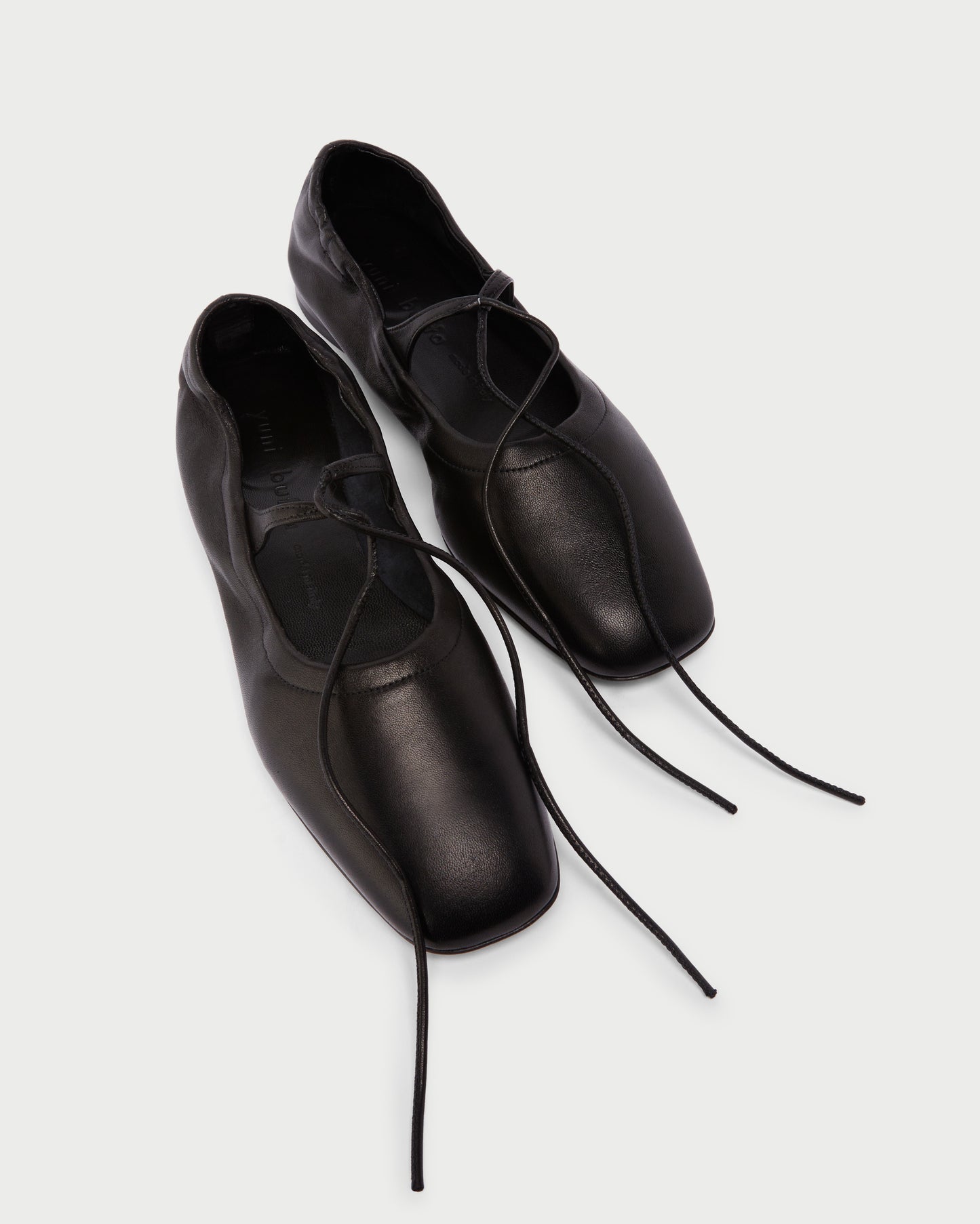Lola Mary Jane Black flats with extended laces