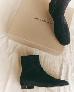 Side view of Italian Suede Nightingale Boot