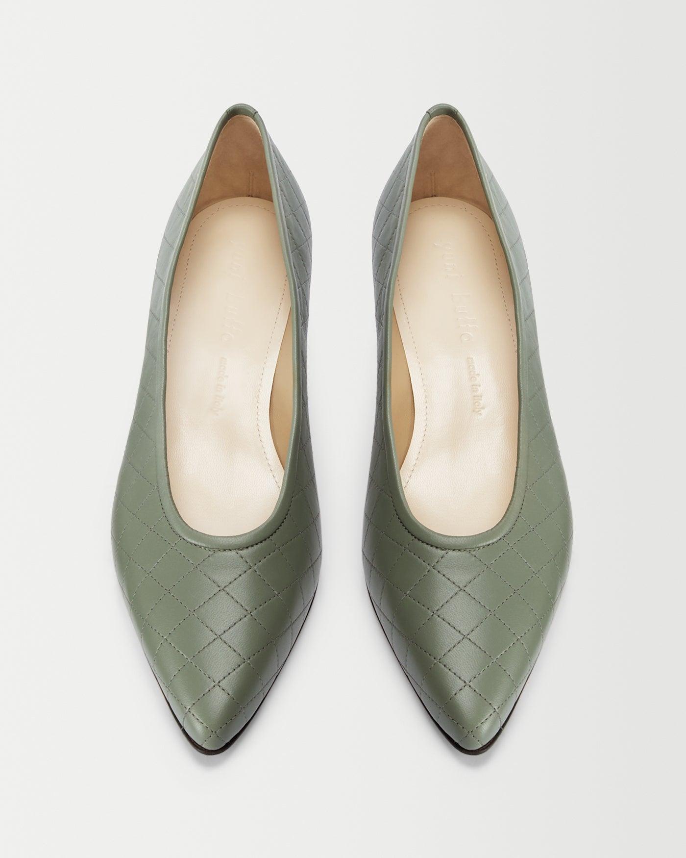 Roma Pump in Sage Green for Women | Yuni Buffa 37 / Sage Roma Pump in Sage Green for Women | Yuni Buffa 37 / Sage