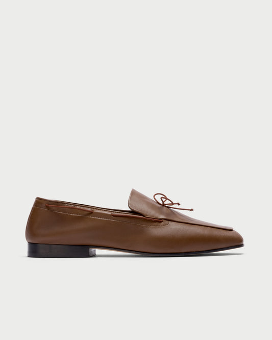 Side view of Marmi Boat Shoe in Saddle