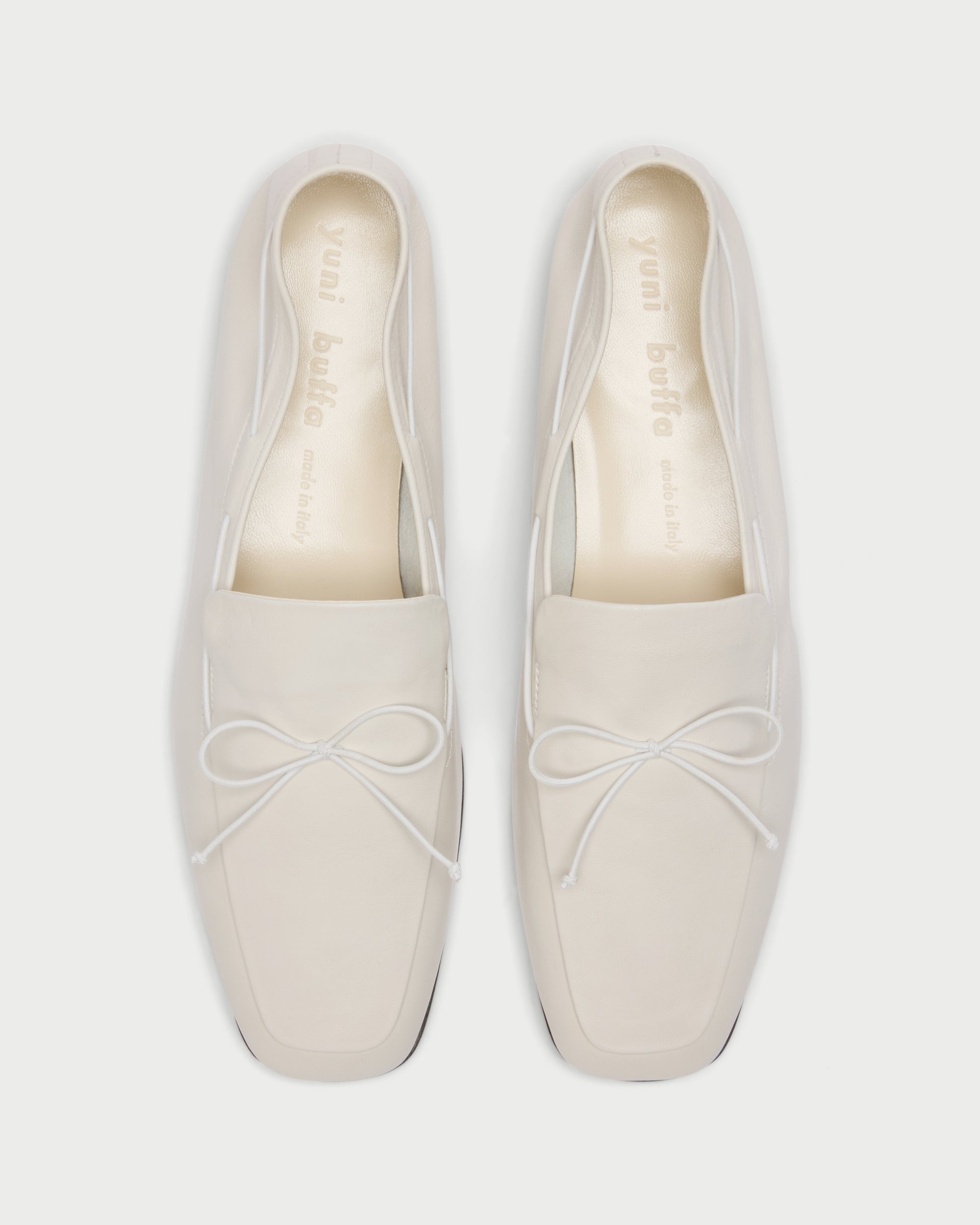Top view of Marmi Boat Shoe in Cloud white