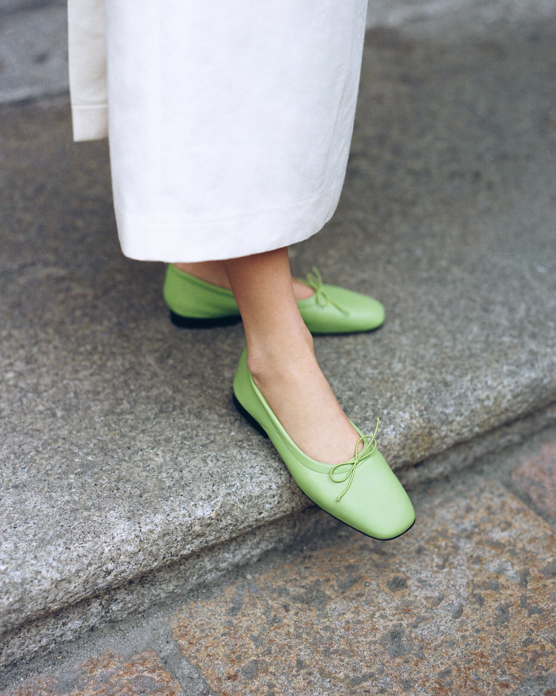 Pia Ballerina Flat in Citron Green | Yuni Buffa 36 / Citron Pia Ballerina Flat in Citron Green | Yuni Buffa 36 / Citron