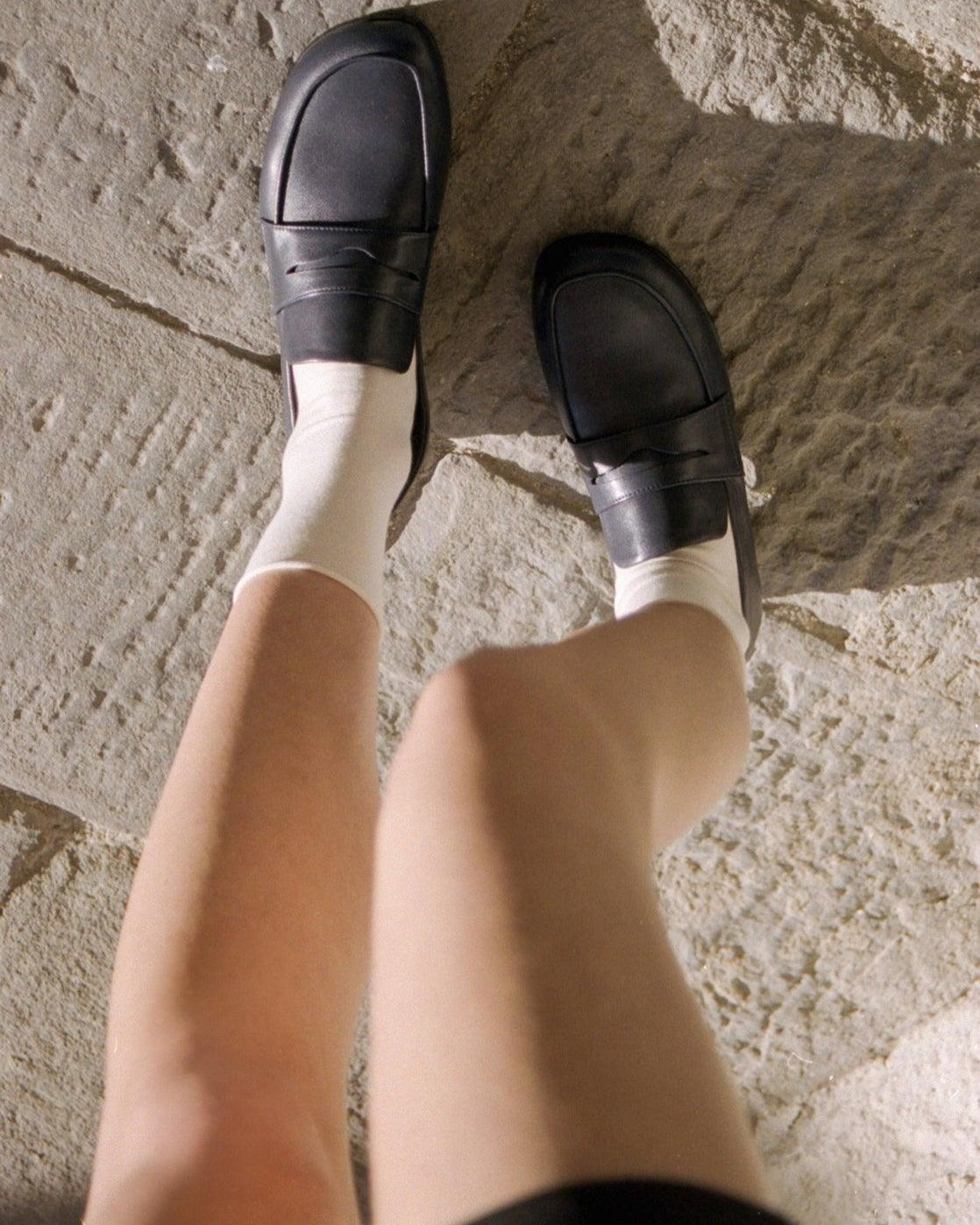 Yuni Buffa Fez Loafer in Navy Editorial