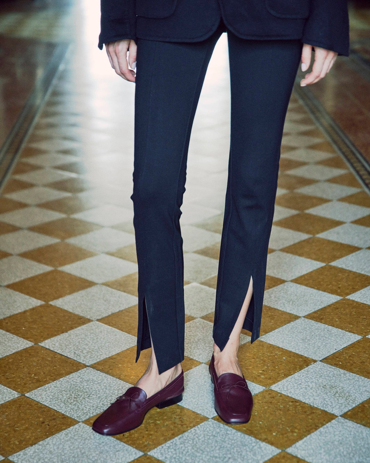 Yuni Buffa Marmi Boat Shoe Burgundy Editorial