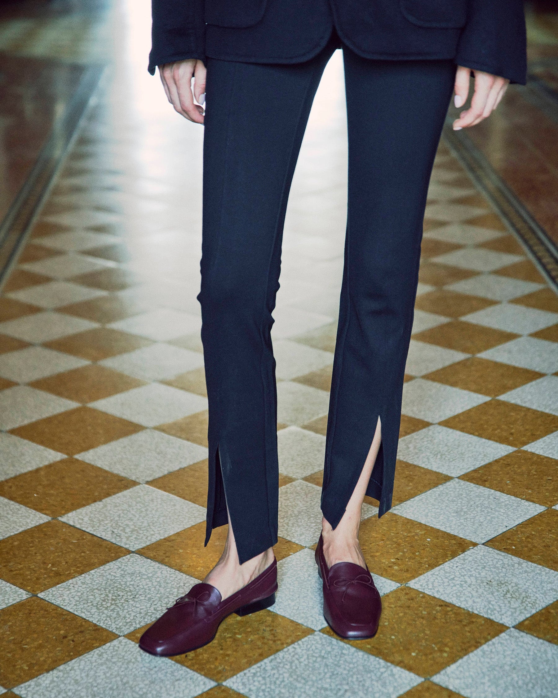 Yuni Buffa Marmi Boat Shoe Burgundy Editorial